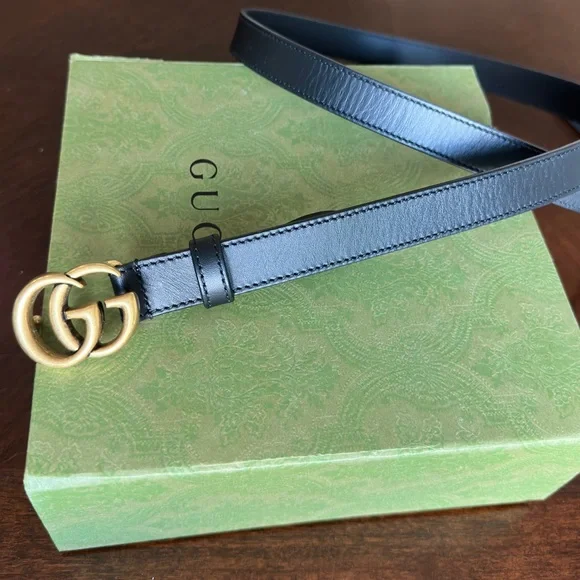 Gucci | Accessories | Gucci Leather Belt With Double G  display picture 3